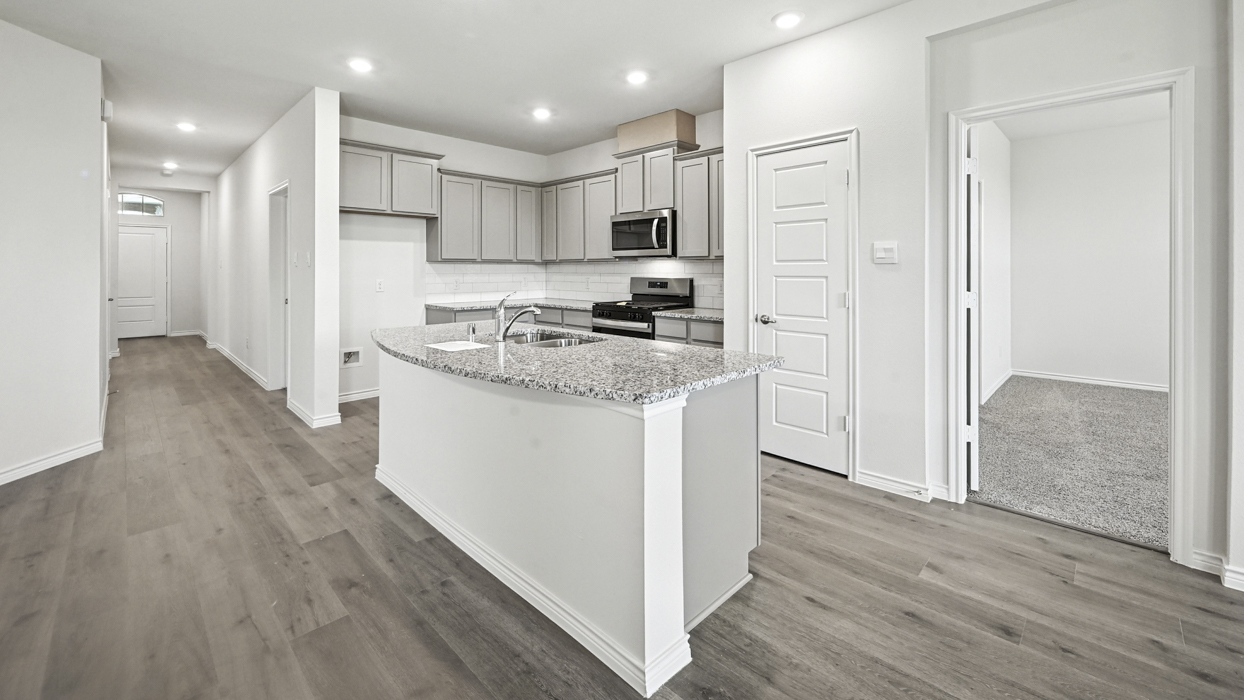 Rivington Floorplan Elevation E Kitchen Gallery Image - Silverado in Aubrey, TX