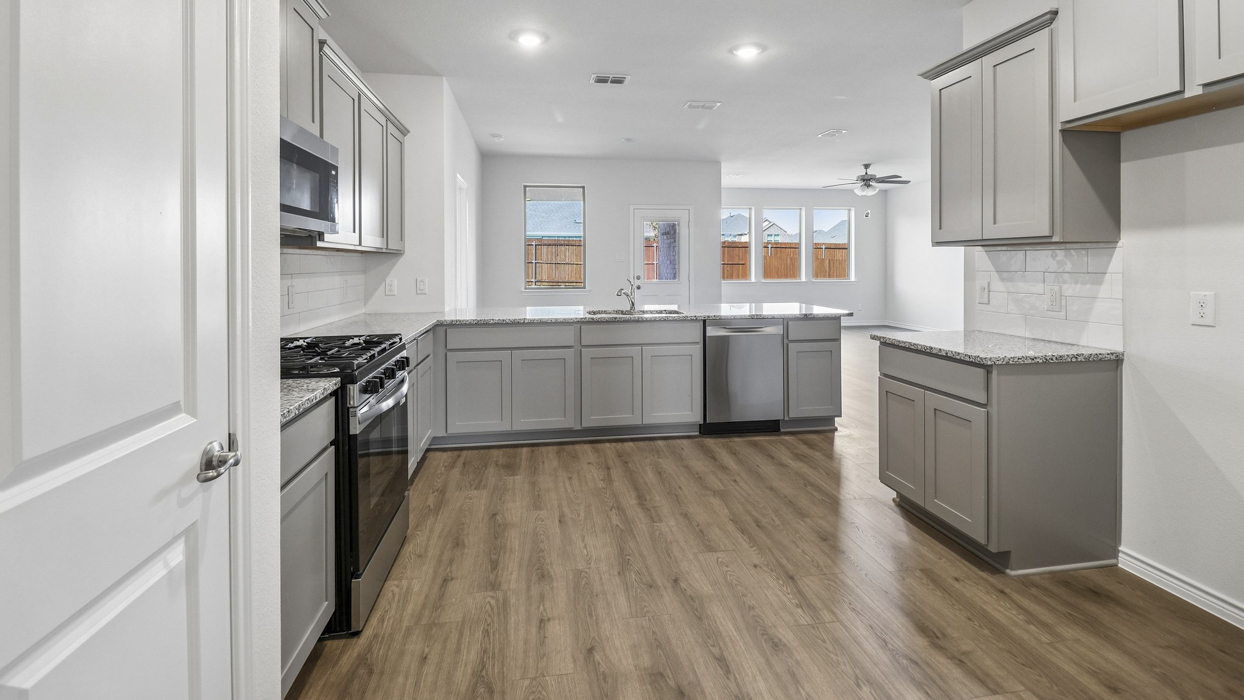 Medbourne Floorplan Elevation A Kitchen Gallery Image - Silverado in Aubrey, TX