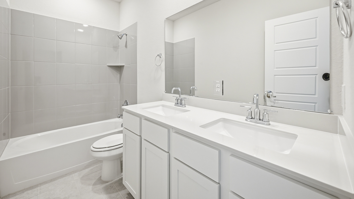 Ivery II Floorplan Elevation A Bathroom Gallery Image - Silverado in Aubrey, TX