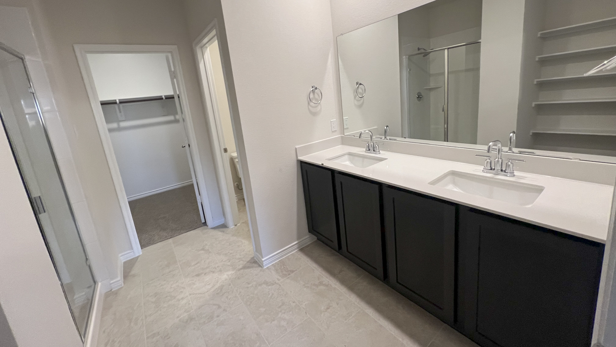 Copaiba Floorplan Elevation B Bathroom Gallery Image - Silverado in Aubrey, TX