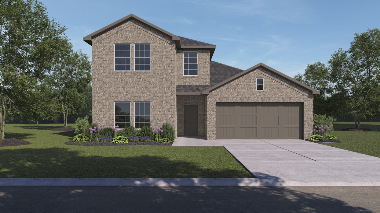 Copaiba floorplan elevation A Rendering-Silverado in Aubrey, Tx