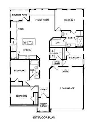 E40A Adelaide floorplan rendering - Chalk Hill in Celina TX
