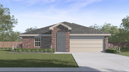 E40A Adelaide floorplan elevation A Rendering - Chalk Hill in Celina TX