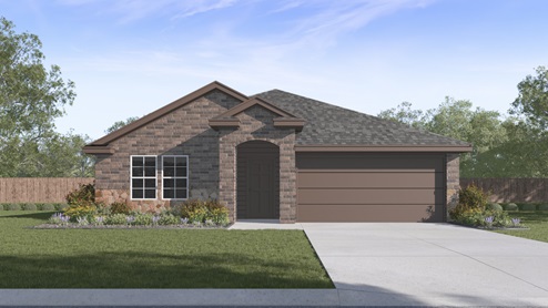 E40A Adelaide floorplan elevation B Rendering - Chalk Hill in Celina TX