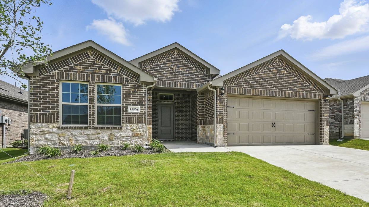 X40D Denton Floorplan version 20 elevation E Exterior Gallery Image - Chalk Hill in Celina TX