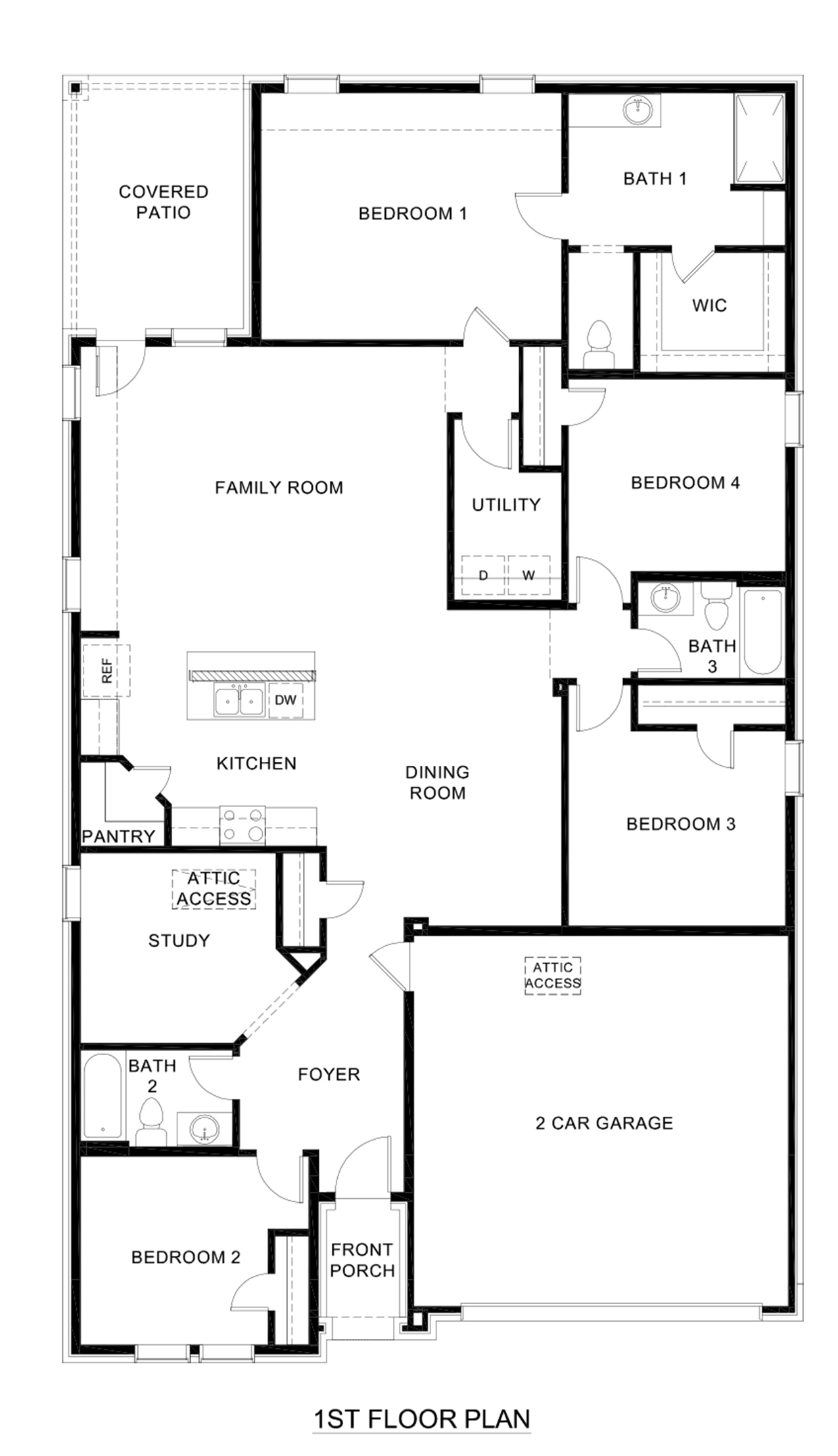 X40L Lakeway floorplan rendering - Chalk Hill in Celina TX