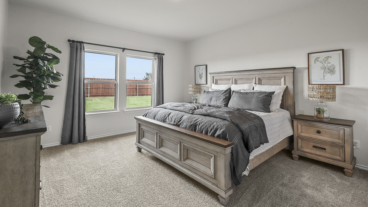 X40M Midland floorplan elevation F Bedroom Gallery Image - Chalk Hill in Celina TX