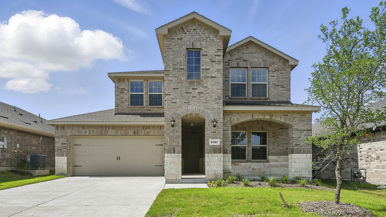 X40N Naples floorplan elevation F Exterior Gallery Image - Chalk Hill in Celina TX