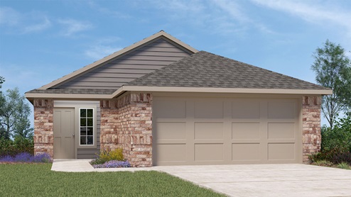 X30O Olive floorplan elevation A rendering - Winchester Crossing in Princeton TX