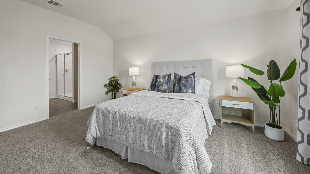 Texas Cali Floorplan Elevation A Bedroom Gallery Image - Whitewing Trails in Princeton, TX