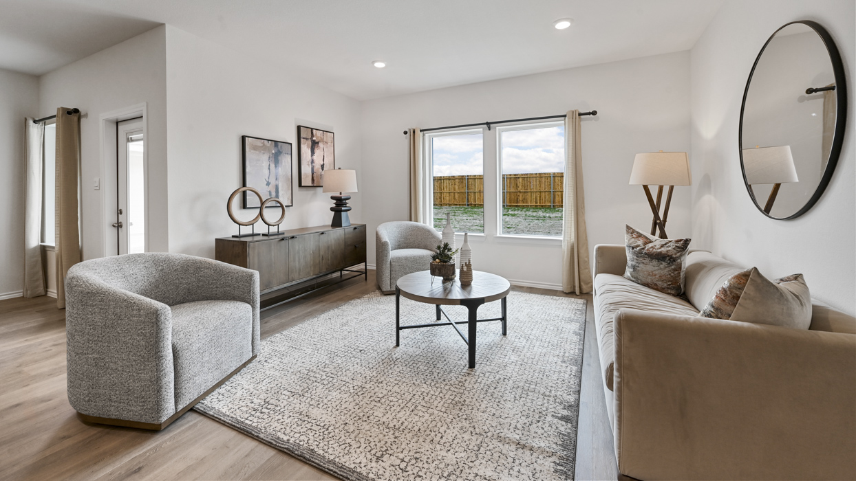 Midland Floorplan Elevation Living Gallery Image - Whitewing Trails in Princeton, TX