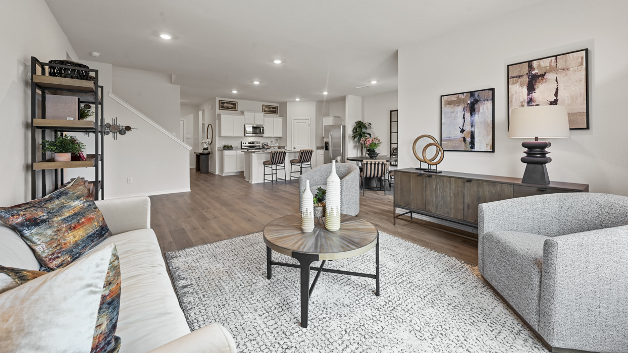 Midland Floorplan Elevation Living Gallery Image - Whitewing Trails in Princeton, TX