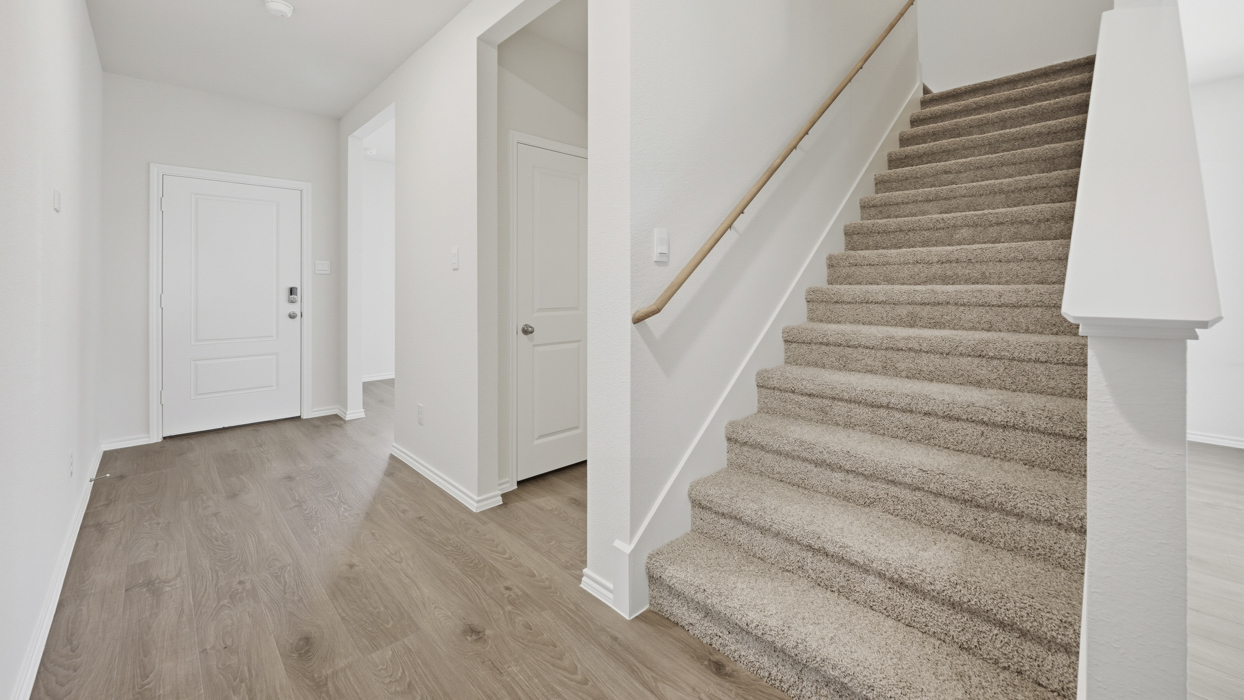 Perry Floorplan Stairs Gallery Image-Whitewing Trails in Princeton, Tx