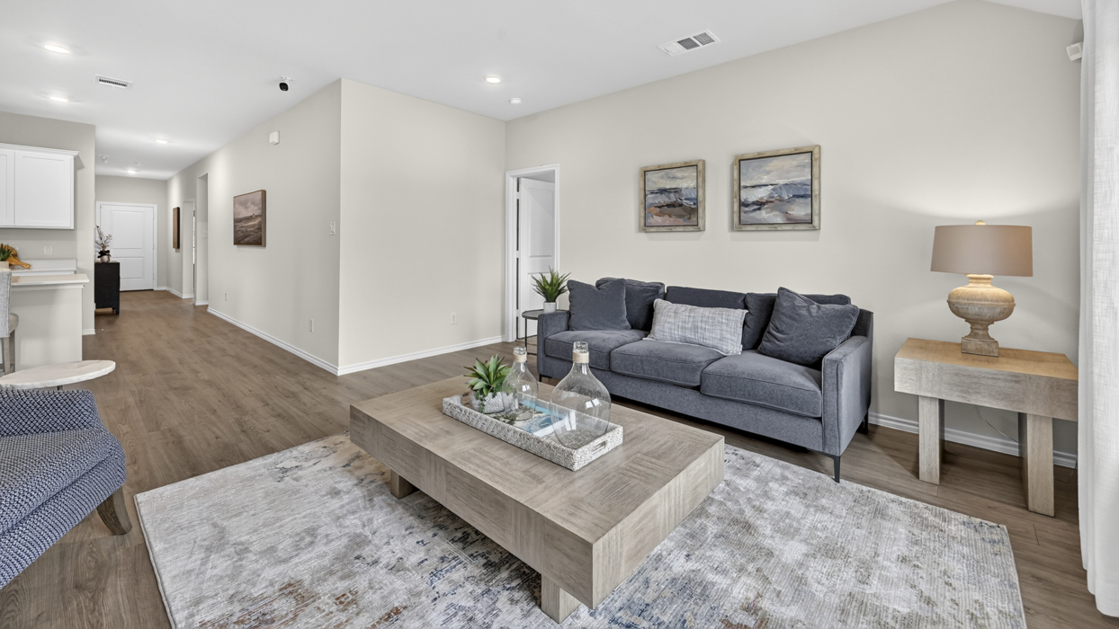 Texas Cali Floorplan Living Gallery Image-Whitewing Trails in Princeton, Tx
