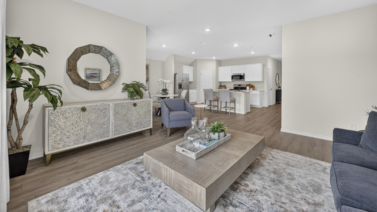 Texas Cali Floorplan Living Gallery Image-Whitewing Trails in Princeton, Tx