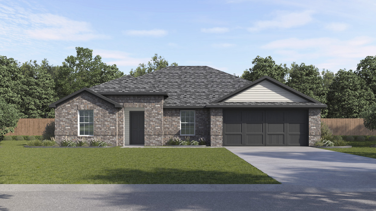 Boulder Floorplan Elevation A Rendering-Whitewing Trails in Princeton tx