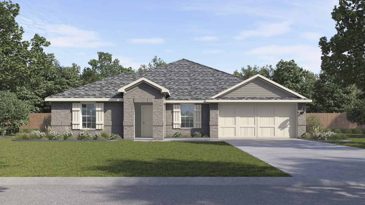 Frisco Floorplan Elevation A Exterior Rendering - Whitewing Trails in Princeton, TX
