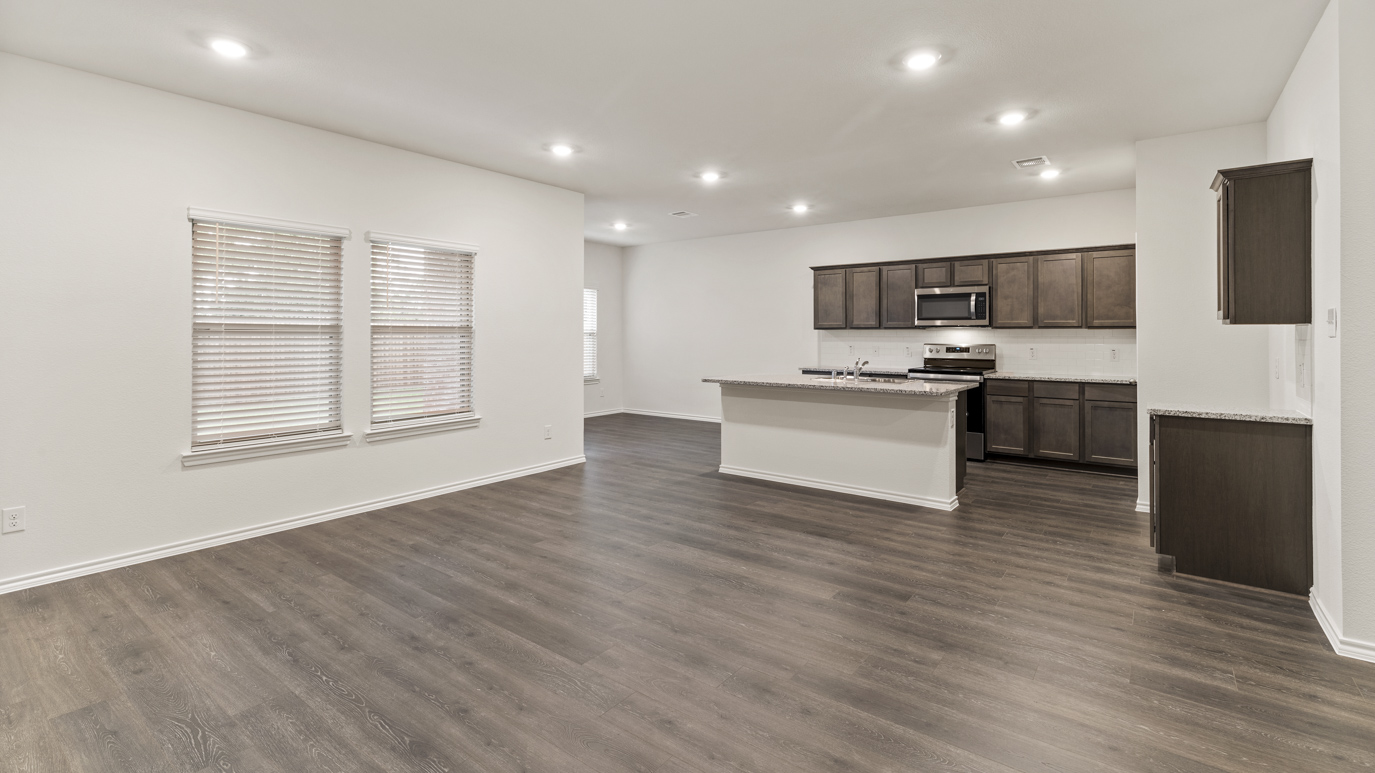 X40N floorplan kitchen rendering at Stonewyck Farms in Ennis TX