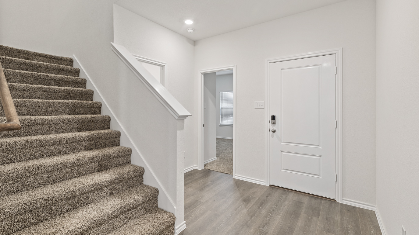 X40N floorplan stairs rendering at Stonewyck Farms in Ennis TX