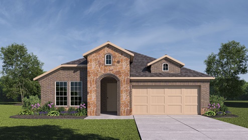 1620 Walton Plan Elevation D Rendering-The Woods at Lindsey Place in Anna, TX