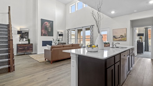 Evergreen floorplan kitchen gallery image - Woods at Lindsey Place in Anna TX