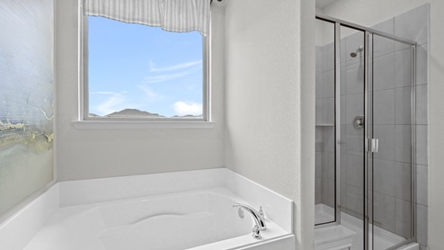 Evergreen floorplan bedroom 1 ensuite gallery image - Woods at Lindsey Place in Anna TX