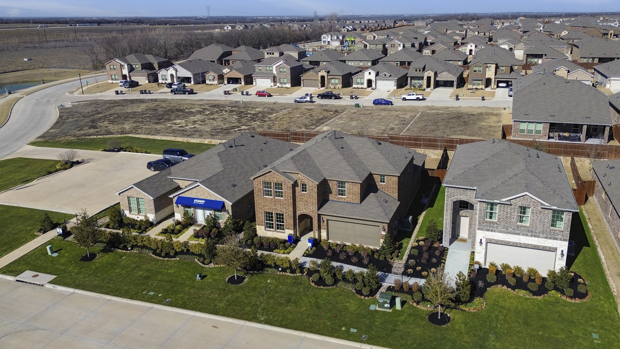 Drone Images of Models-The Woods at Lindsey Place in Anna, Tx