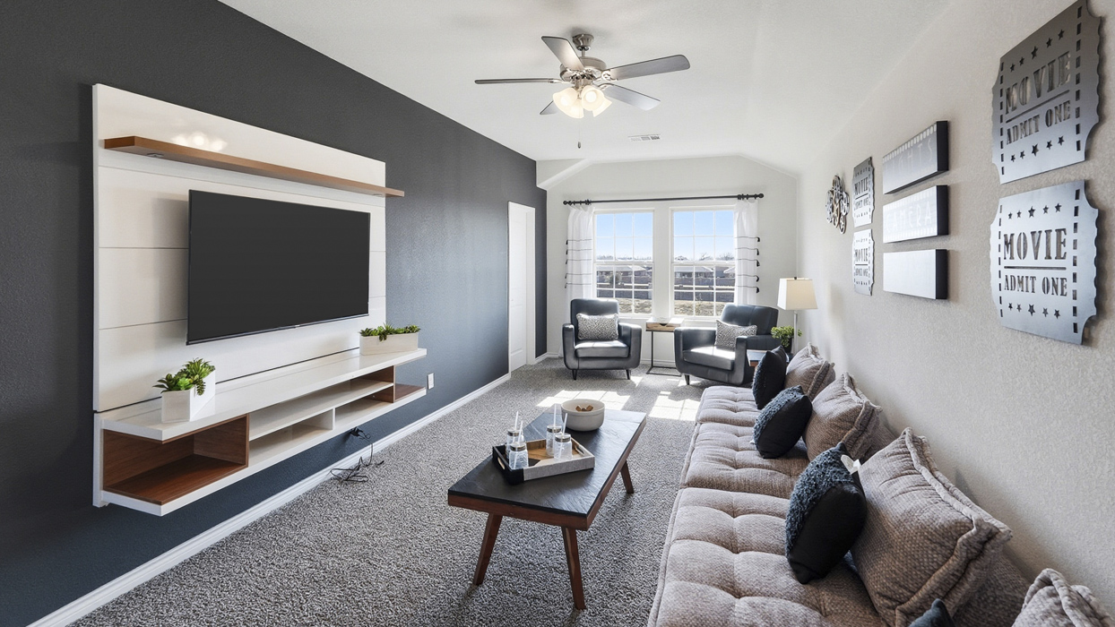 Evergreen Floorplan Game room Gallery Image-The Woods at Lindsey Place in Anna, Tx