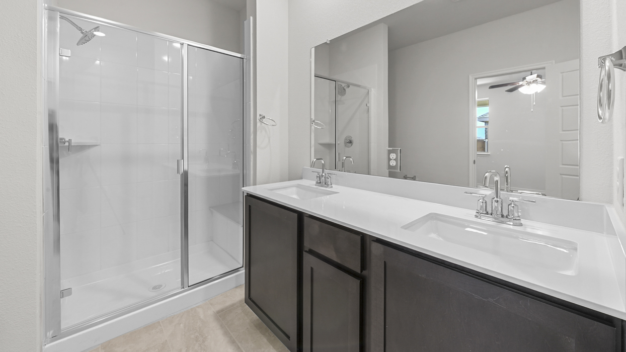 Chester Floorplan Elevation B Bathroom Gallery Image - The Woods at Lindsey Place in Anna, TX