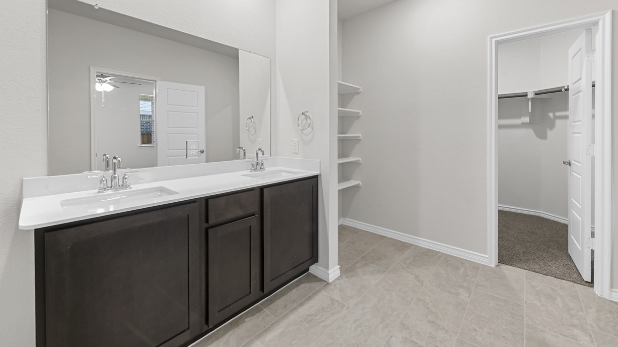 Chester Floorplan Elevation A Bathroom Gallery Image - The Woods at Lindsey Place in Anna, TX