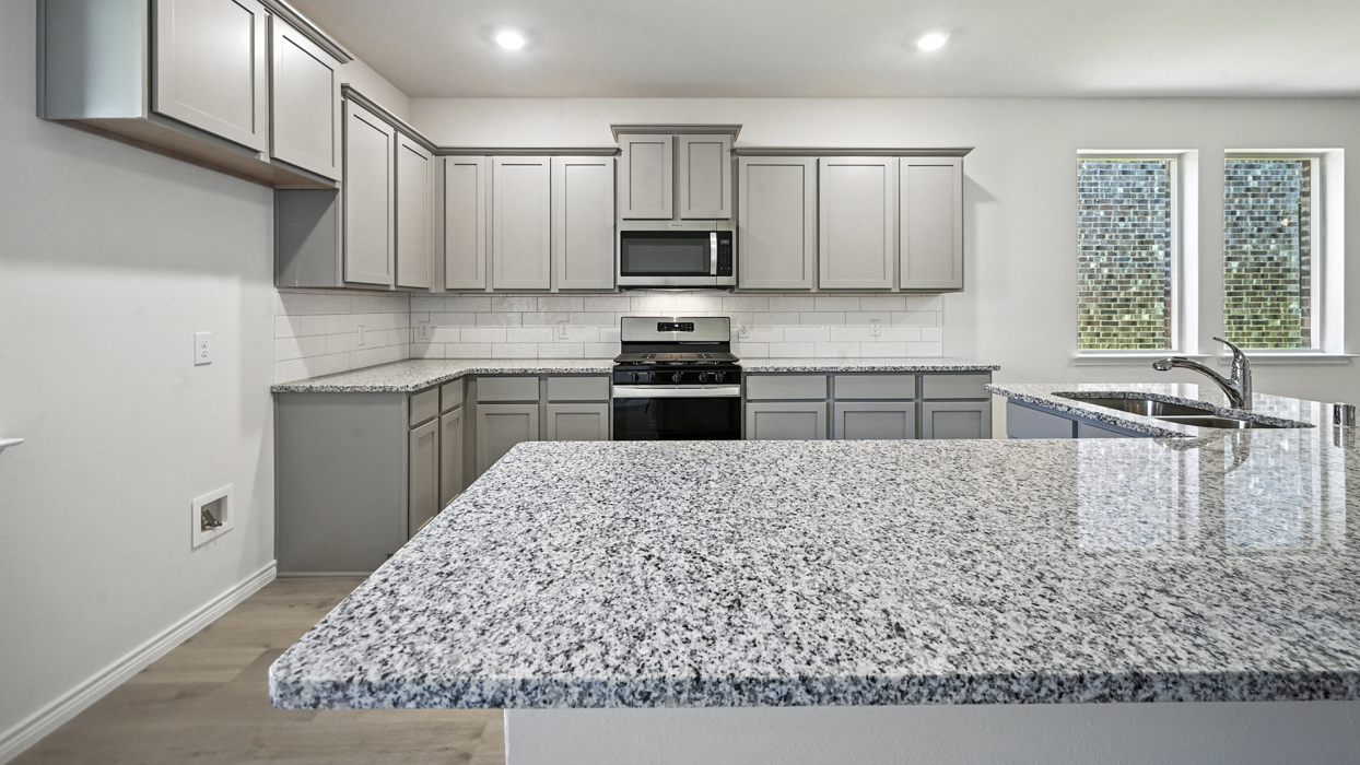 Republic Floorplan Elevation A Kitchen Gallery Image - The Woods at Lindsey Place in Anna, TX