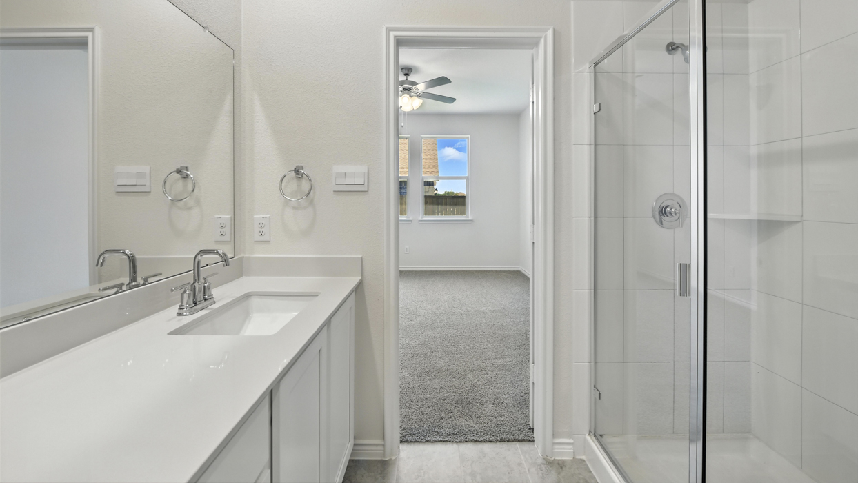 Chester Floorplan Elevation B Bathroom Gallery Image - The Woods at Lindsey Place in Anna, TX