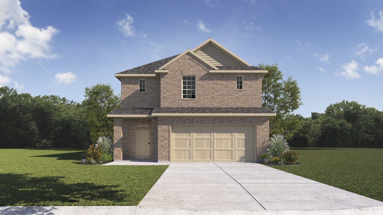 2445 Republic Floorplan Elevation A Exterior Gallery Image-The Woods at Lindsey Place in Anna, TX