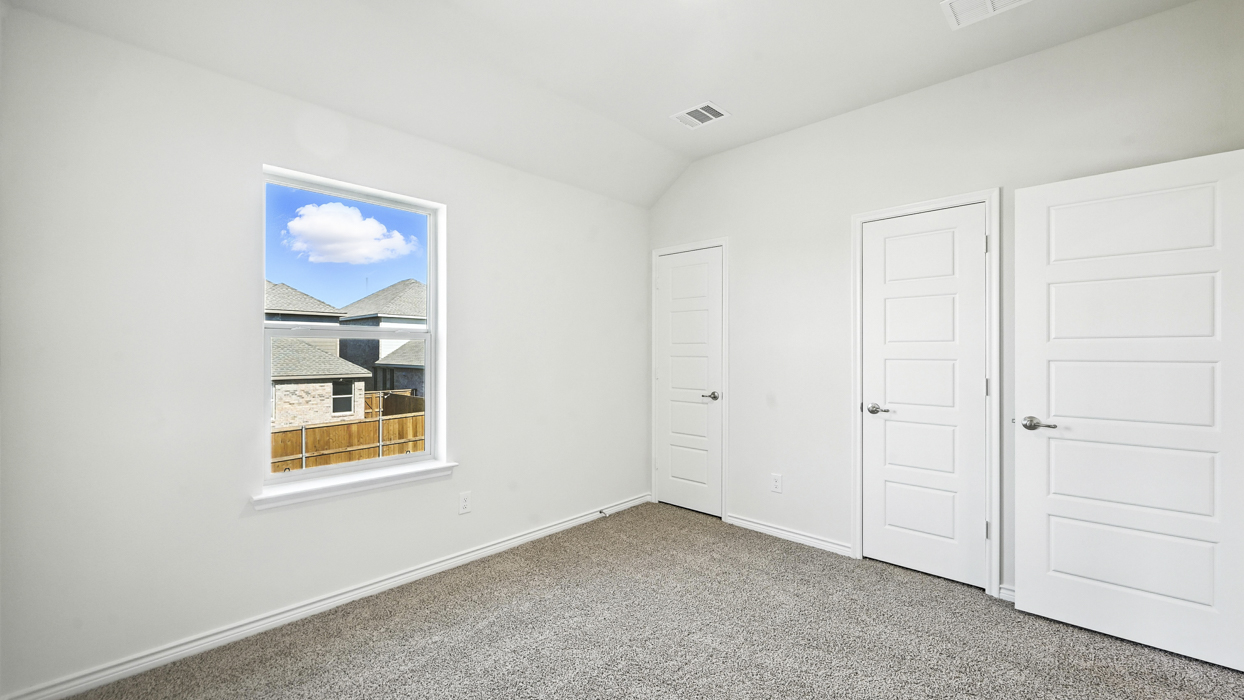 Aquamarine Floorplan Elevation B Bedroom Gallery Image - The Woods at Lindsey Place in Anna, TX