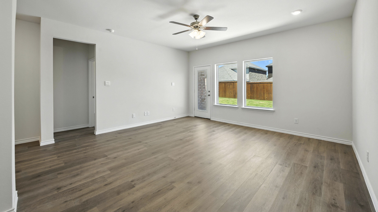 Amethyst Floorplan Elevation B Living Gallery Image - The Woods at Lindsey Place in Anna, TX