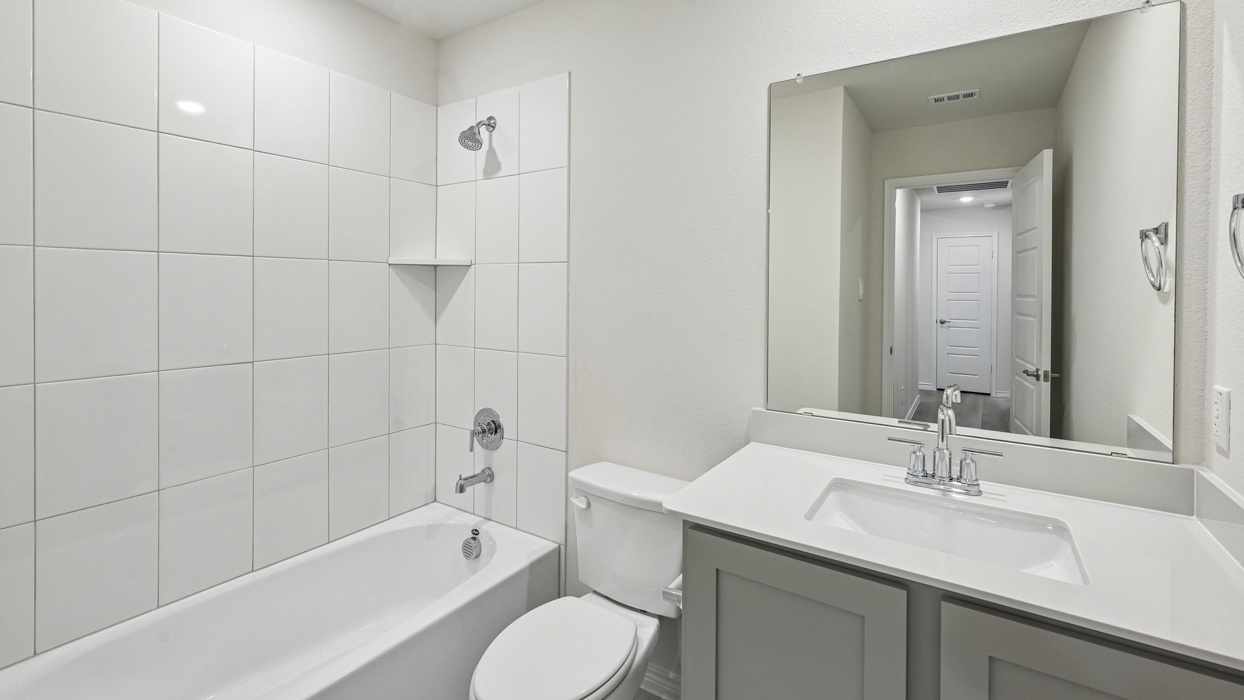 Allegra Floorplan Elevation B Bathroom Gallery Image - The Woods at Lindsey Place in Anna, TX