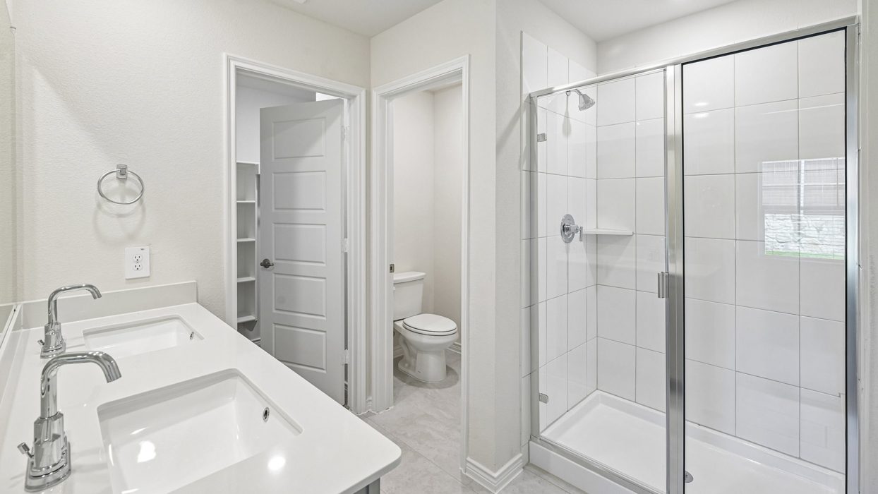 Allegra Floorplan Elevation B Bathroom Gallery Image - The Woods at Lindsey Place in Anna, TX