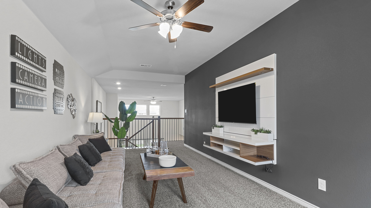 2975 Evergreen floorplan elevation E Gameroom Gallery Image - the Woods at Lindsey Place in Anna TX