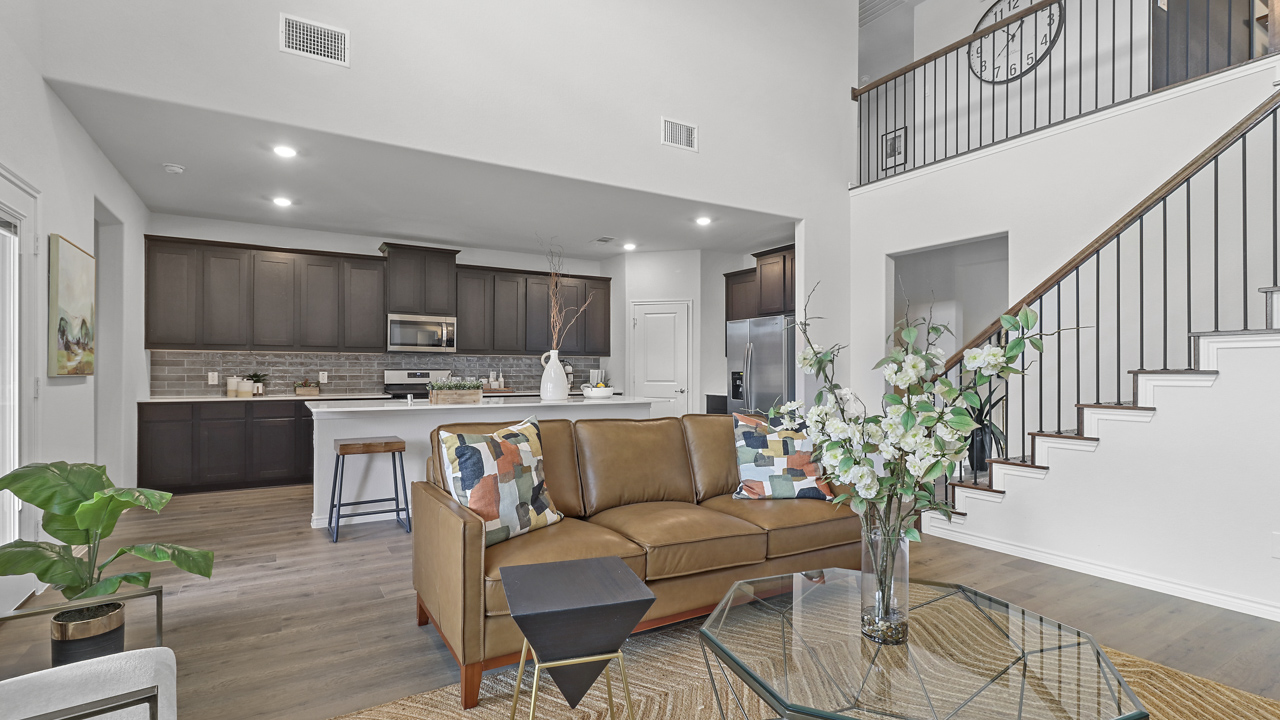 2975 Evergreen floorplan elevation E Kitchen Gallery Image - the Woods at Lindsey Place in Anna TX