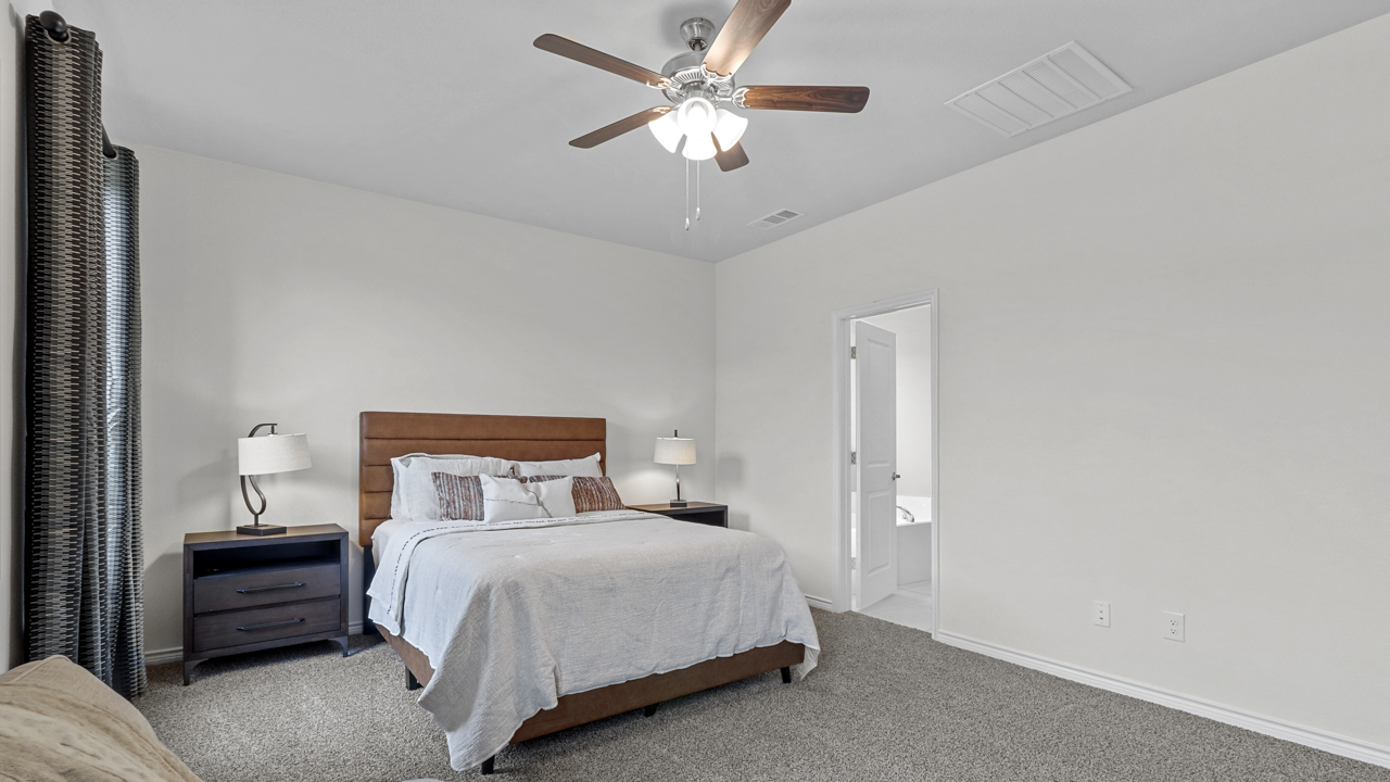 2975 Evergreen floorplan elevation E Bedroom Gallery Image - the Woods at Lindsey Place in Anna TX