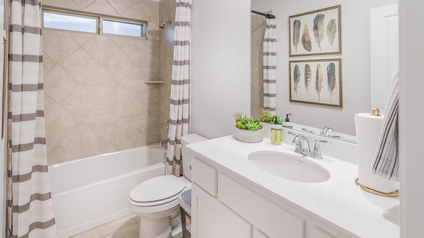 Starling Floorplan Elevation D Bathroom Gallery Image - The Woods at Lindsey Place in Anna, TX