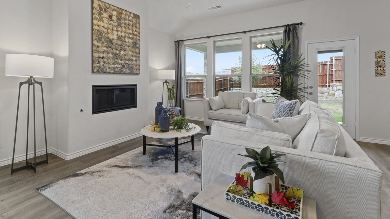 Durango Floorplan Elevation F Living Gallery Image - The Woods at Lindsey Place in Anna, TX