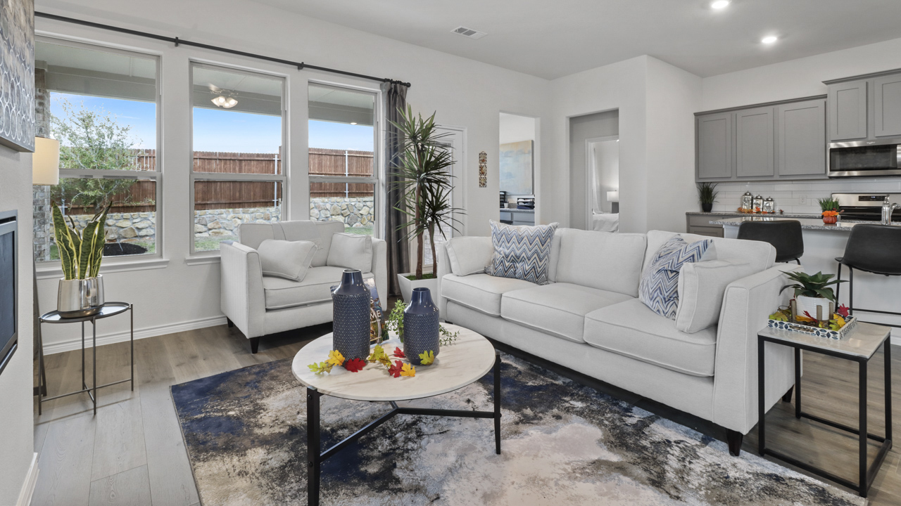 Durango Floorplan Elevation E Living Gallery Image - The Woods at Lindsey Place in Anna, TX