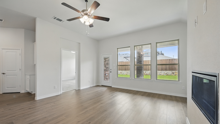 2054 Elevation F Living Gallery Image -The Woods at Lindsey Place Anna TX