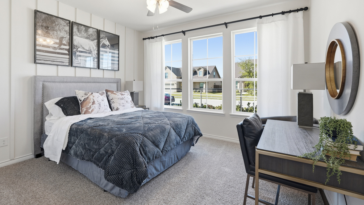 Englewood Floorplan Elevation F Bedroom Gallery Image - The Woods at Lindsey Place in Anna, TX