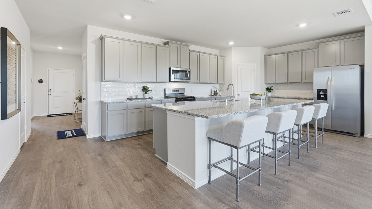 Englewood Floorplan Elevation F Kitchen Gallery Image - The Woods at Lindsey Place in Anna, TX