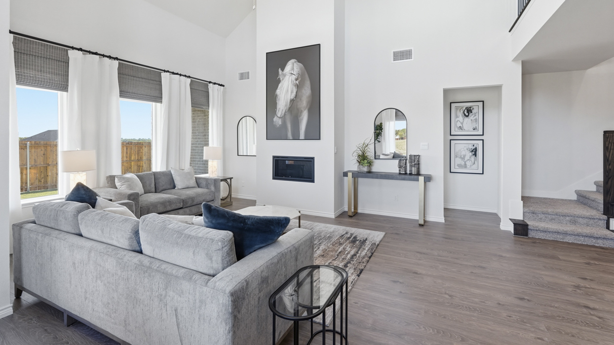 Englewood Floorplan Elevation E Living Gallery Image - The Woods at Lindsey Place in Anna, TX