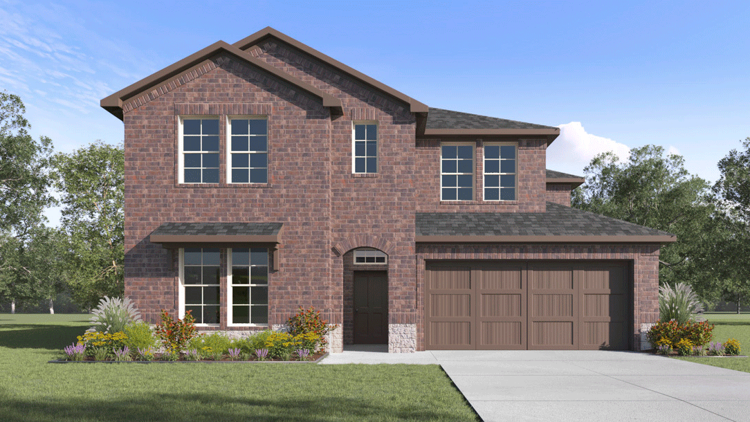 2868 Englewood floorplan elevation E rendering - the Woods at Lindsey Place in Anna TX