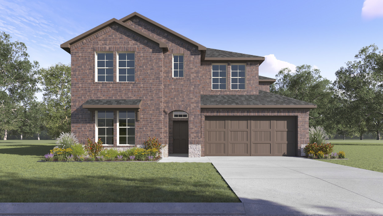 2868 Englewood floorplan elevation E rendering - the Woods at Lindsey Place in Anna TX