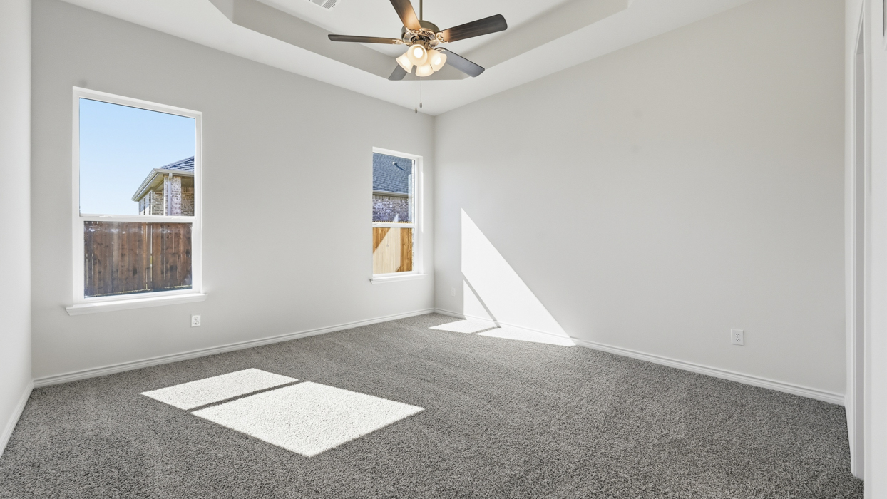 Ivery Floorplan Elevation E Bedroom Gallery Image - The Woods at Lindsey Place in Anna, TX